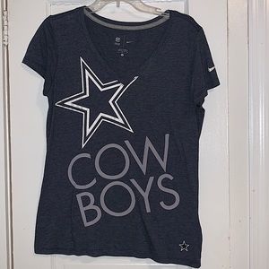 Dallas Cowboys Women’s V-Neck Short Sleeve Shirt